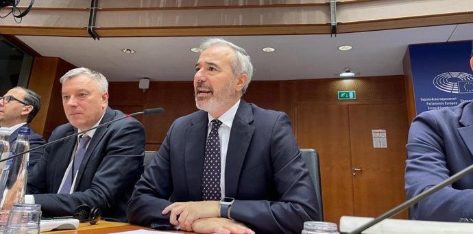 El presidente del Gobierno de Aragón, Jorge Azcón, en el pleno del Comité de las Regiones.