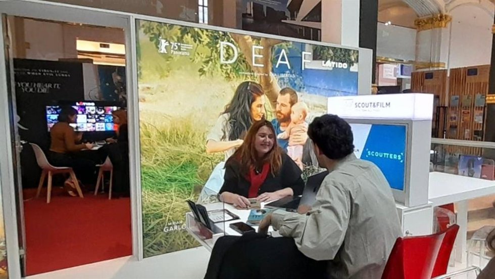 Imagen de una de las reuniones en el European Film Market Berlinale.
