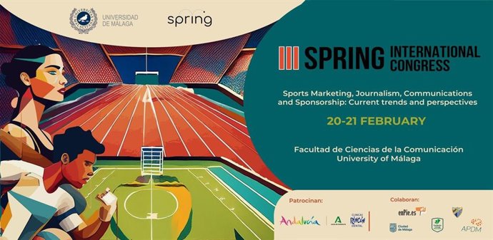 Cartel del El 'III Congreso Internacional Spring. Marketing deportivo, periodismo, comunicación y patrocinio: tendencias actuales y perspectivas'