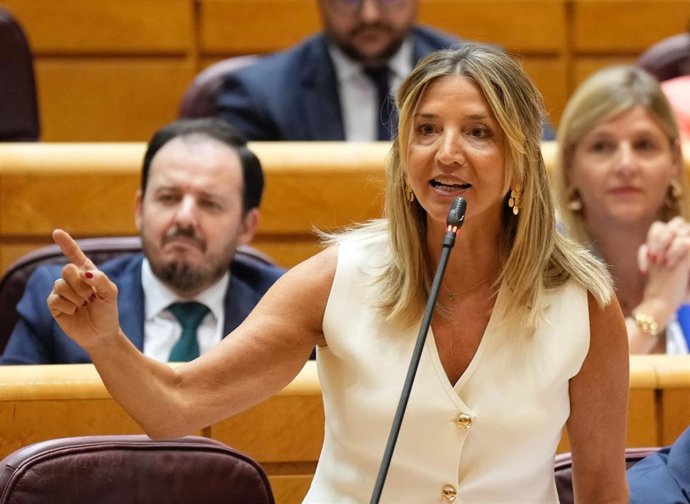 La portavoz del grupo parlamentario Popular en el Senado, Alicia García.