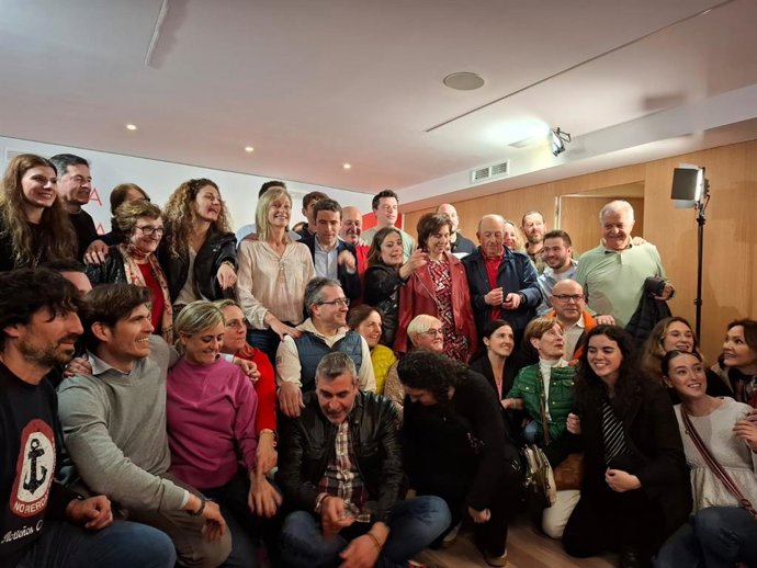 El nuevo secretario general del PSC-PSOE, Pedro Casares, en la sede del PSOE