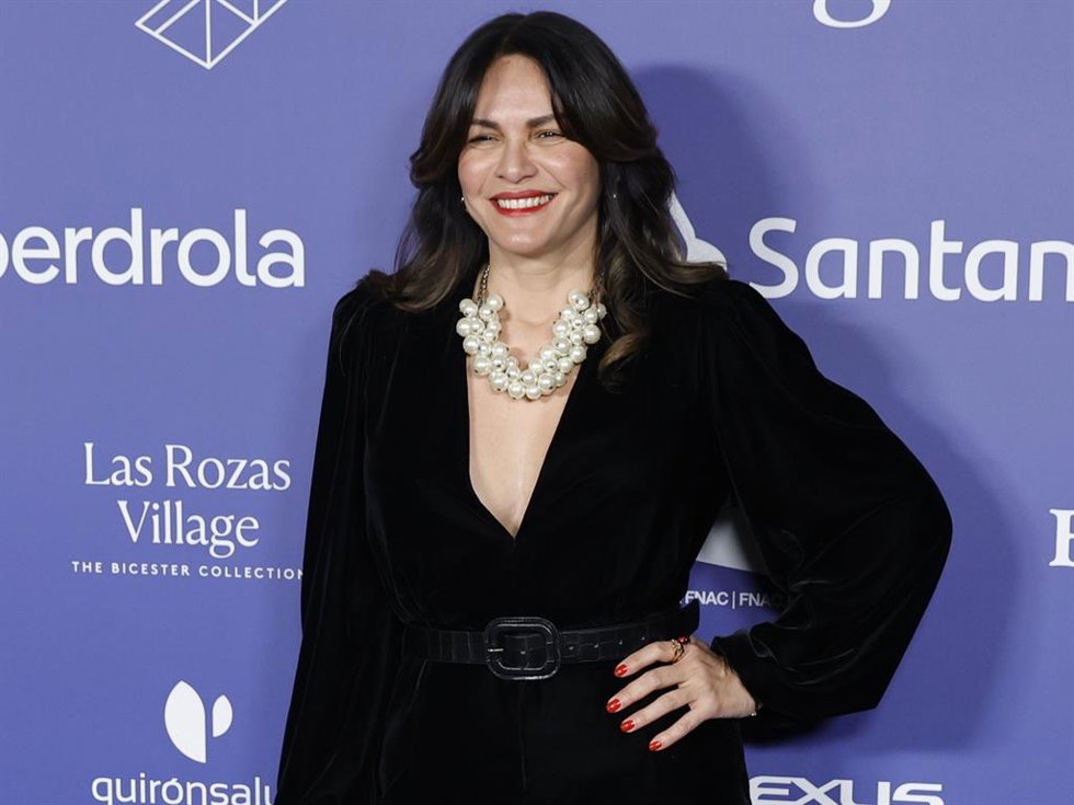 La exesposa de Bertin Osborne, Fabiola Martínez, posa en el photocall durante la gala de Las Top 100 Mujeres Líderes de España, en el Teatro Real
