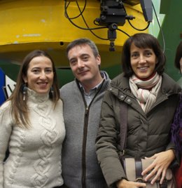 (Desde Izda.) Ángela Ranea Palma, David Galadí Enríquez Y Estefanía Cañavate García.