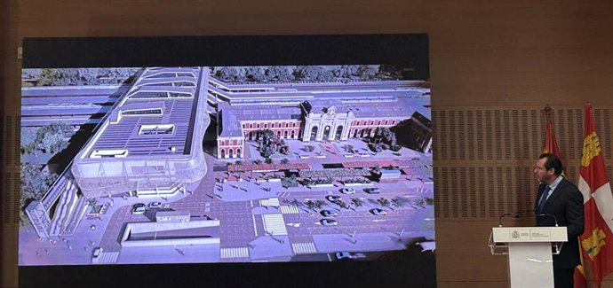 Puente junto al proyecto de la renovada estación Campo Grande