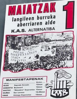 Dignidad y Justicia denuncia que una exposición en el Parlamento de Navarra "exalta el terrorismo de ETA"