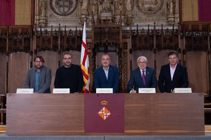 Comparecencia tras la segunda reunión de la Taula de Diàleg Social de Barcelona