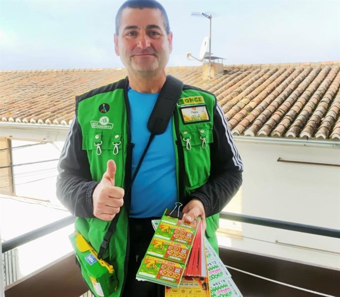 El vendedor de la ONCE Pedro Rodríguez Cáceres