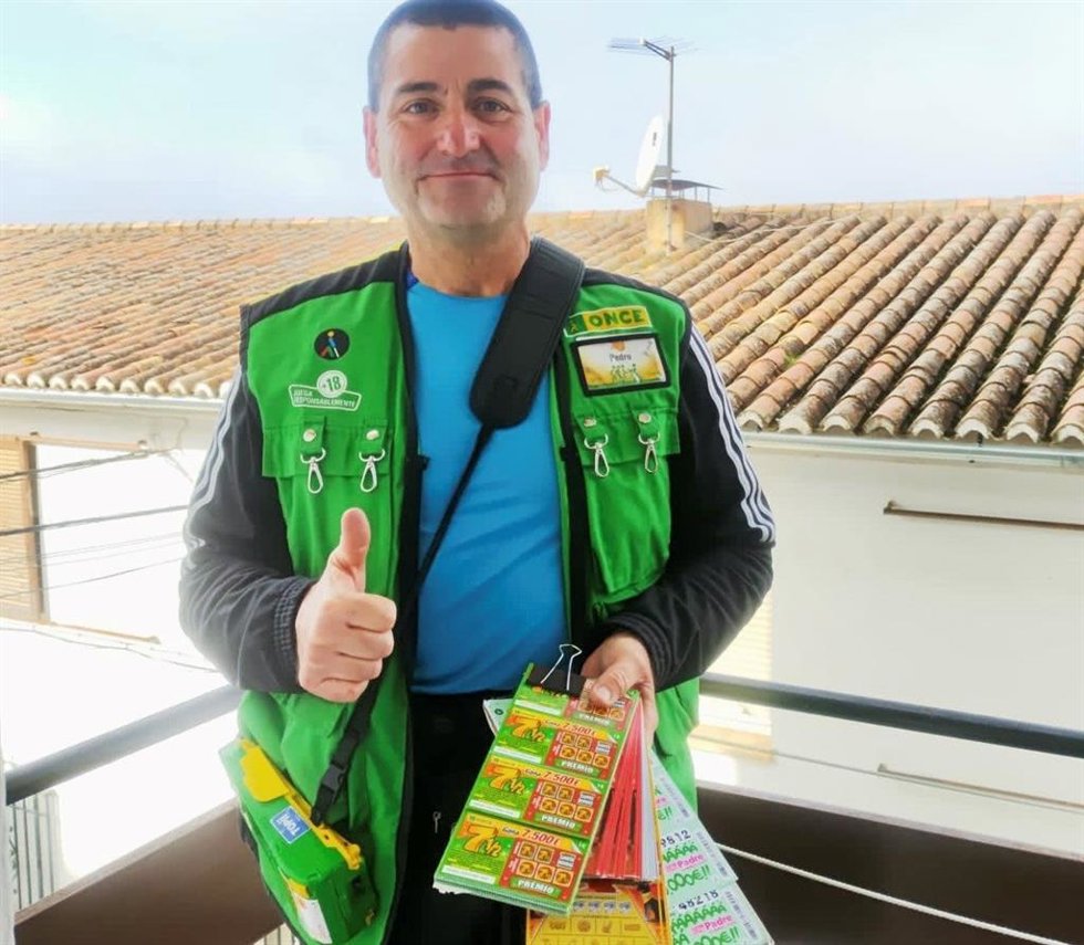 El vendedor de la ONCE Pedro Rodríguez Cáceres
