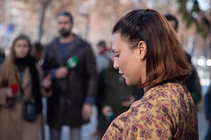 Archivo - La actriz Elisa Mouliaá sale de declarar de los juzgados de Plaza de Castilla, a 16 de enero de 2025, en Madrid (España). El juez que investiga al exportavoz parlamentario de Sumar Íñigo Errejón por un presunto delito de agresión sexual le toma 