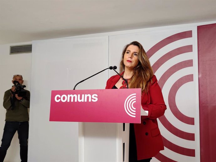 La coordinadora dels Comuns i diputada al Congrés, Candela López