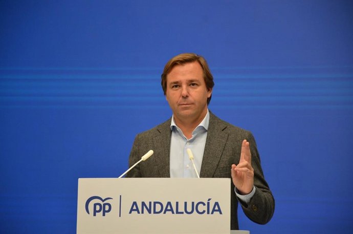 Archivo - El secretario general del PP andaluz, Antonio Repullo (Fotografía de archivo)