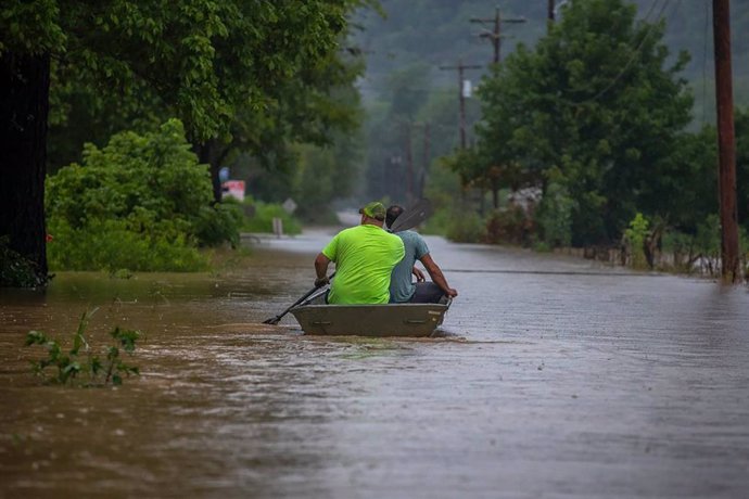 Archivo - Imagen de archivo de las fuertes inundaciones en el estado de Kentucky.