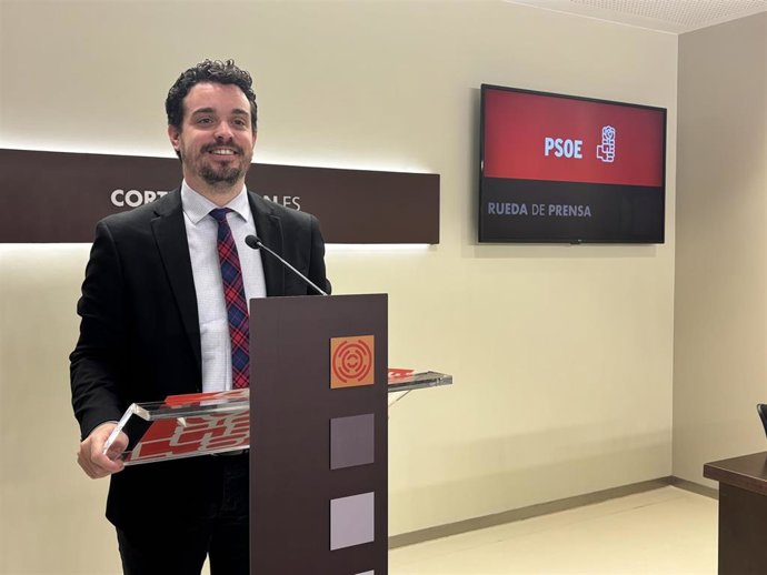 El portavoz adjunto del grupo parlamentario del PSOE de las Cortes de Aragón, Darío Villagrasa.