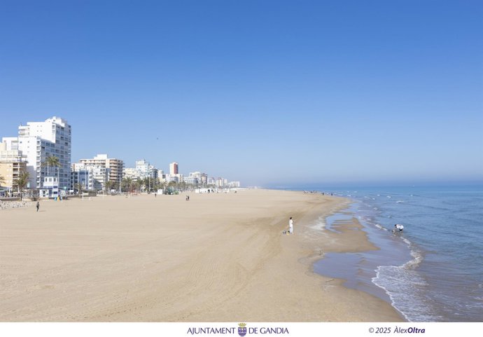 Imagen de la Playa Norte de Gandia