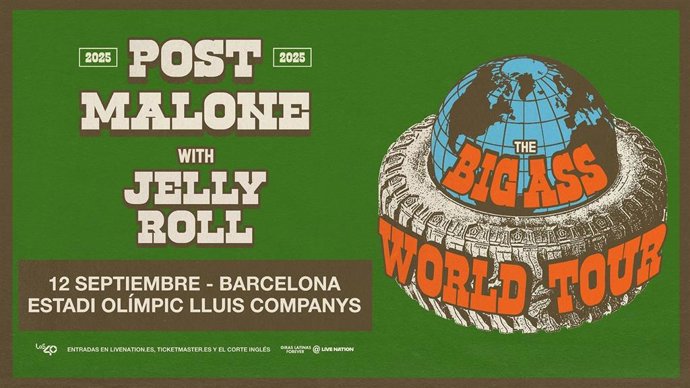 Post Malone actuará en Barcelona el 12 de septiembre.