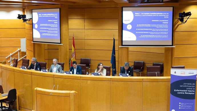 Jornada de sensibilización sobre la enfermedad de injerto contra receptor crónica (EICRc), en el Senado.