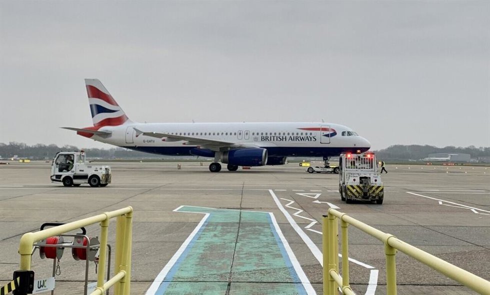Avión de British Airways.