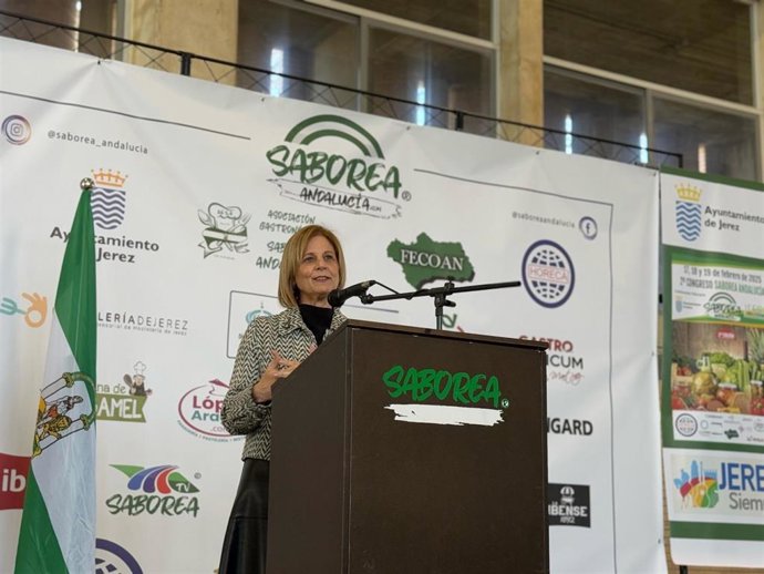 García-Pelayo en la inauguración de 'Saborea Andalucía'.