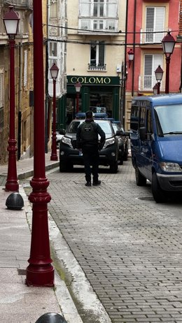 Agentes de la Guardia Civil en la operación de Haro contra la delincuencia violenta