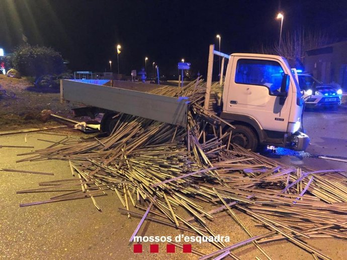 Imagen del camión y la carga