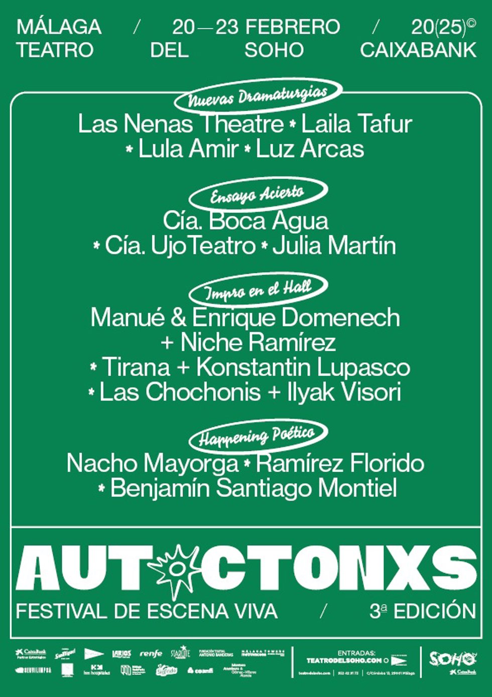 Archivo - Cartel de  'Autóctonxs'