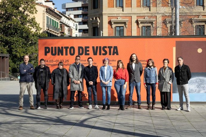 La consejera de Cultura, Deporte y Turismo del Gobierno de Navarra, Rebeca Esnaola, en la presentación de la decimonovena edición de Punto de Vista, el Festival Internacional de Cine Documental de Navarra.