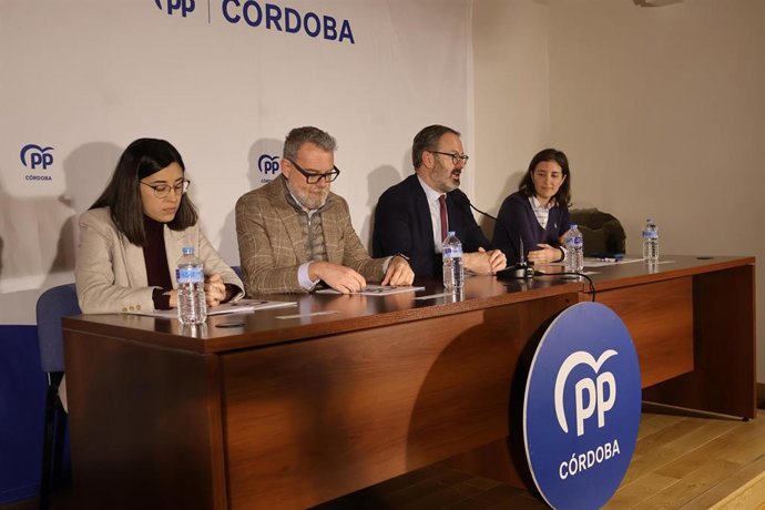 El presidente provincial del Partido Popular de Córdoba, Adolfo Molina, en declaraciones a medios.