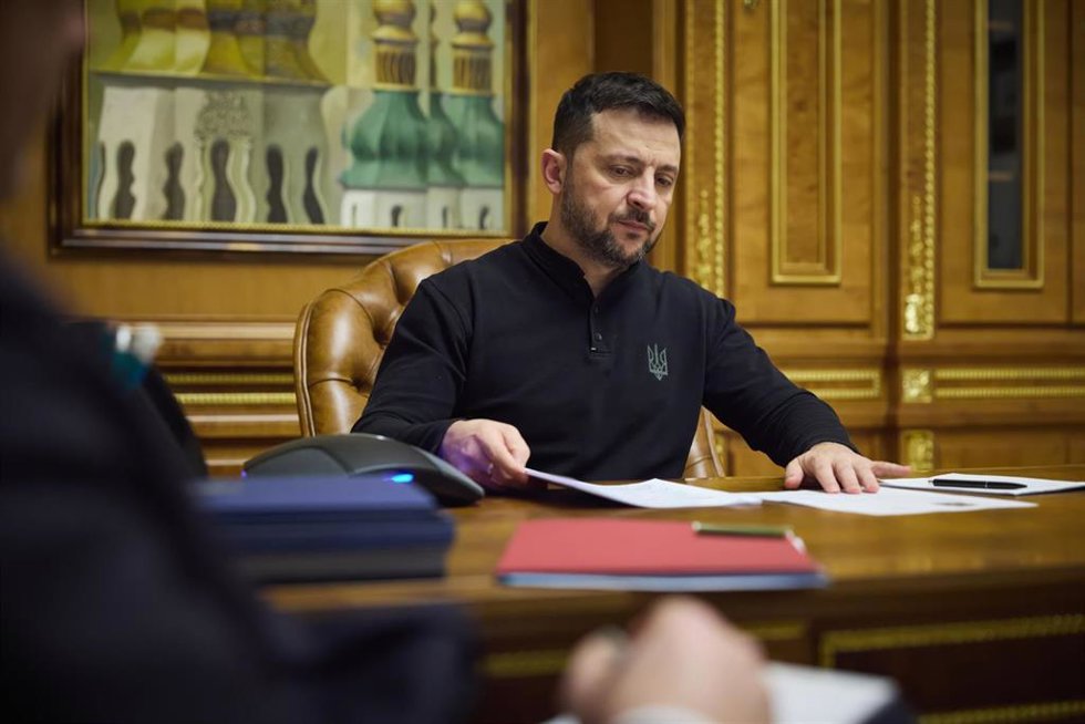 Archivo - El presidente de Ucrania, Volodimir Zelenski