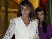 Mari Ángeles Grajal, desencajada, acude a comisaría a denunciar a Jaime Ostos tras amenazarla de muerte