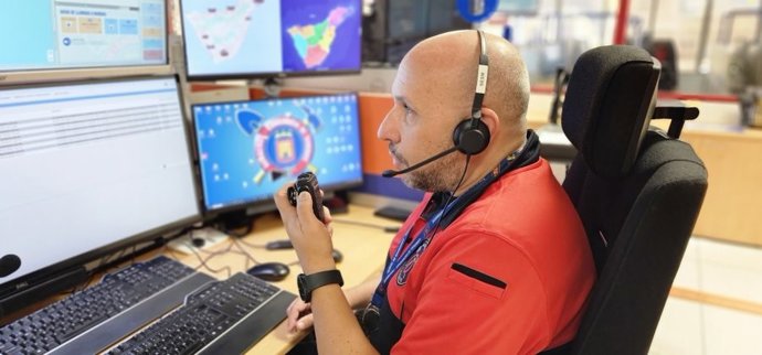 Sala operativa del 112 de Canarias