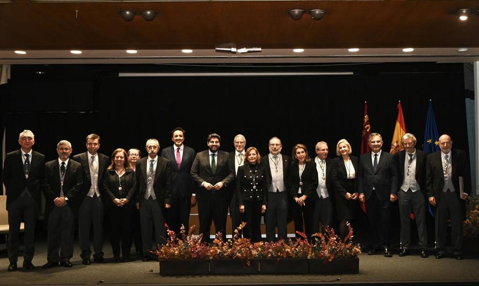 Acto de toma de posesión del doctor Darío Gil como nuevo académico de honor de la Academia de Ciencias de la Región de Murcia