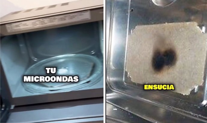 La parte del microondas que muchos no limpian y que puede dañarlo sin que lo sepan