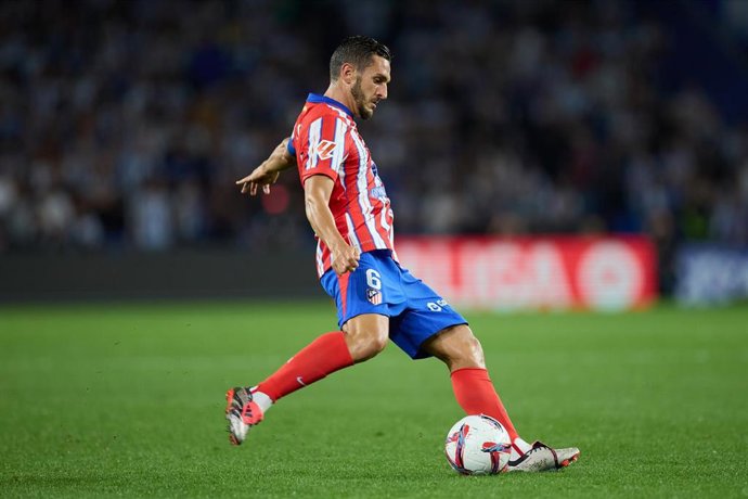 Archivo - Koke Resurrección durante un partido con el Atlético de Madrid