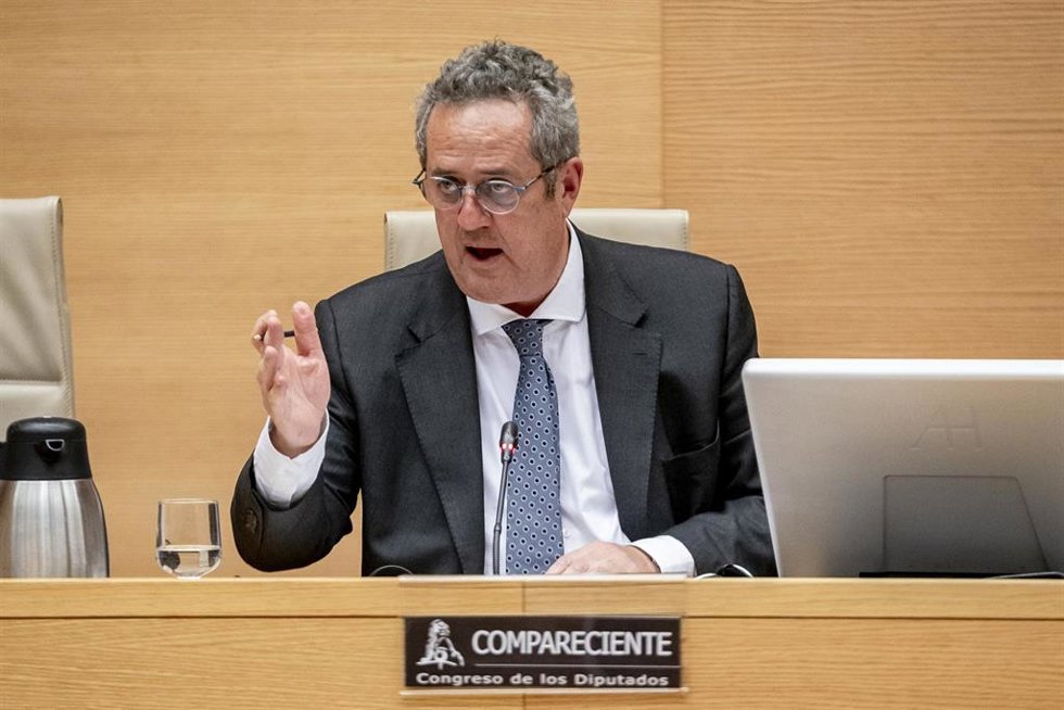 El exconsejero de Interior de la Generalidad de Cataluña, Joaquim Forn, comparece en la Comisión de Investigación sobre el derecho a saber la verdad y las implicaciones derivadas de los atentados de Barcelona y Cambrils del 17 de agosto de 2017, en el C