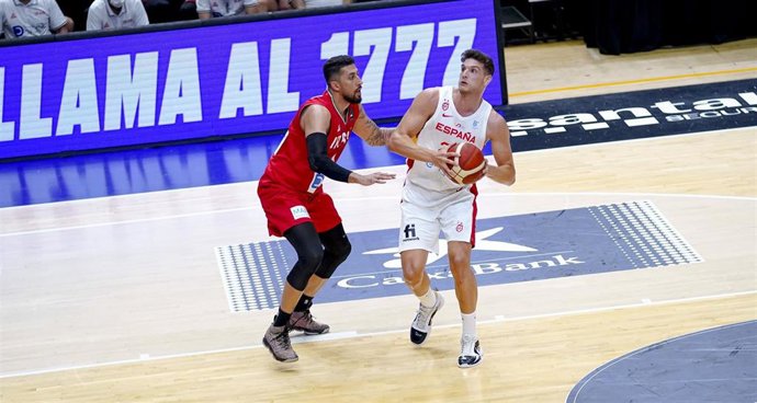 Archivo - Sergi Martínez en un partido con la selección española de baloncesto