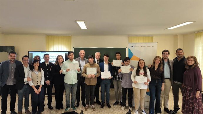 Ocho chicos y chicas con discapacidad han trabajado durante 14 meses en la digitalización de los archivos de la Policía Local de Ciudad Real gracias al Programa Tándem de Laborvalía.