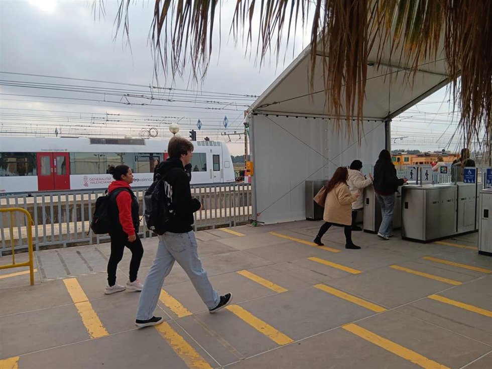 FGV recupera la circulación hasta Valncia Sud de las Líneas 1, 2 y 7 y las frecuencias habituales de Metrovalencia