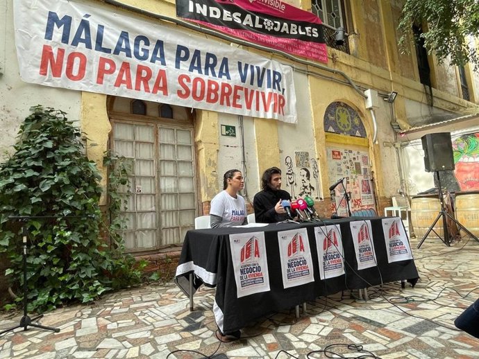 Rueda de prensa del movimiento vecinal Málaga para Vivir.