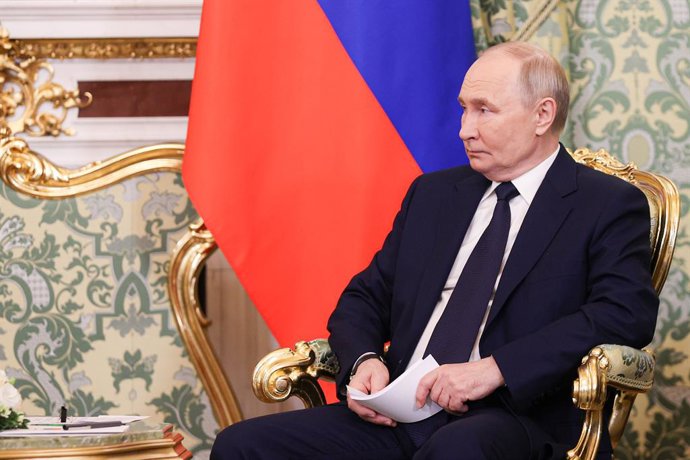 Archivo - Arquivo - 17 de janeiro de 2025, Moscou, Rússia: O presidente russo VLADIMIR PUTIN se reúne com o presidente iraniano (não visto) no Kremlin, em Moscou. O presidente iraniano está visitando Moscou para se reunir com o presidente Putin, onde eles