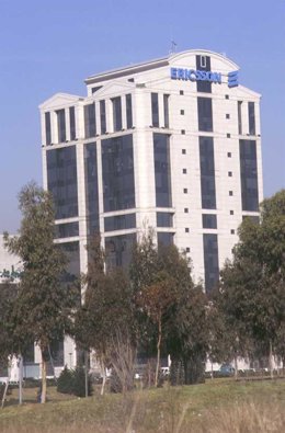 Archivo - Torre Suecia, la sede de Ericsson en España