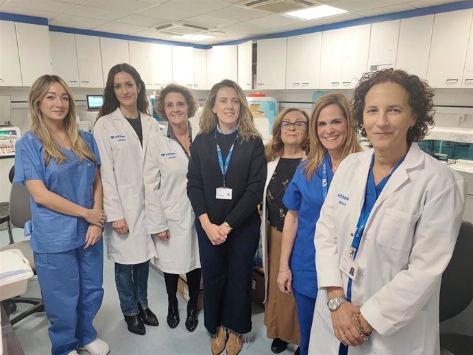 Equipo Banco de Sangre Vithas Málaga