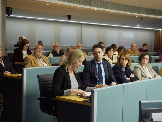 La portaveu de JuntsXBarcelona, Neus Munté, en la Comissió de Drets Socials, Cultura i Esports 