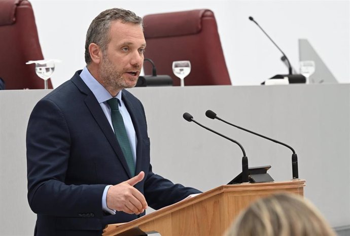 Archivo - El portavoz del Partido Popular en la Asamblea Regional, Joaquín Segado, en una imagen de archivo