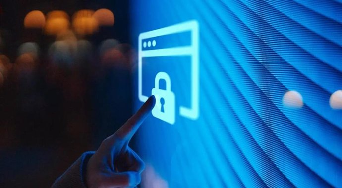 Pantalla digital de proyecto de Telefonica