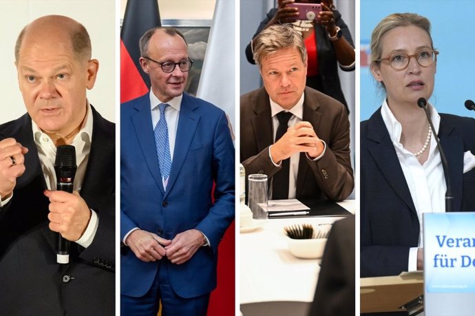 Principales candidatos a las elecciones de Alemania del 23 de febrero de 2025