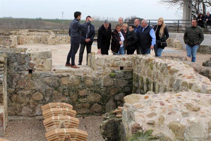 Vbre a las visitas el yacimiento de Villa Romana 'El Saucedo'.