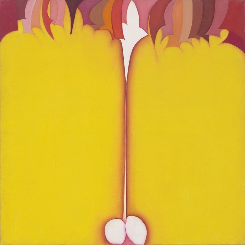 HUGUETTE CALAND, Visages, 1979. The Museum of Modern Art, New York. Gift of Sandra and Tony Tamer, Anonymous, Xin Zhang, Lonti Ebers, and The Modern Womens Fund, 2021.  Courtesy of Huguette Caland Estate. Photo:  2025 Digital image, The Museum of Mod