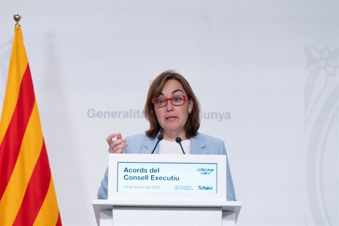 La portavoz del Govern de la Generalitat, Silvia Paneque