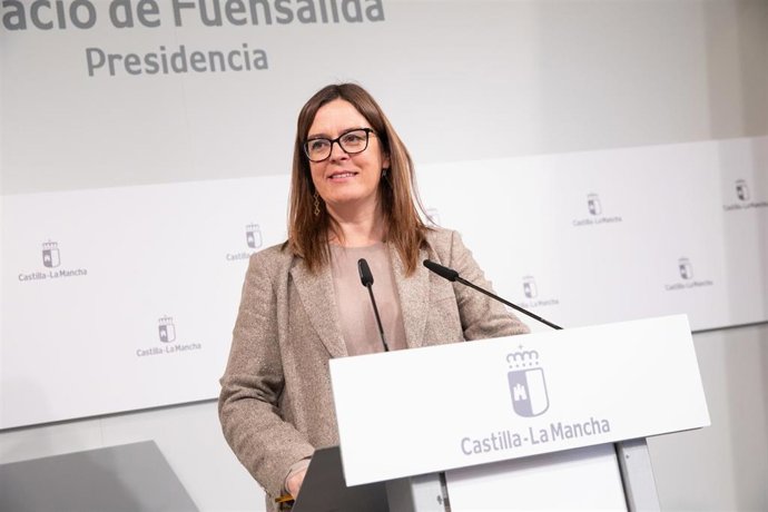 La consejera Portavoz del Gobierno regional, Esther Padilla, comparece en rueda de prensa para informar sobre los acuerdos adoptados por el Consejo de Gobierno