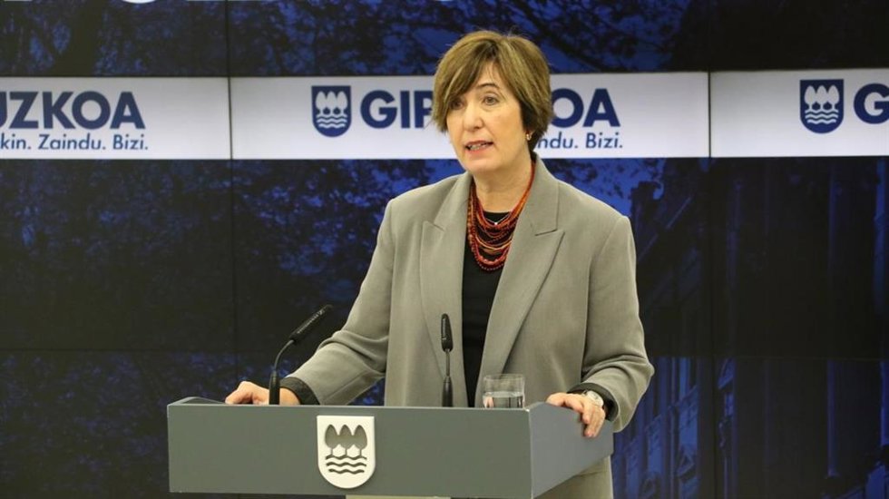La portavoz de la Diputación de Gipuzkoa, Irune Berasaluze